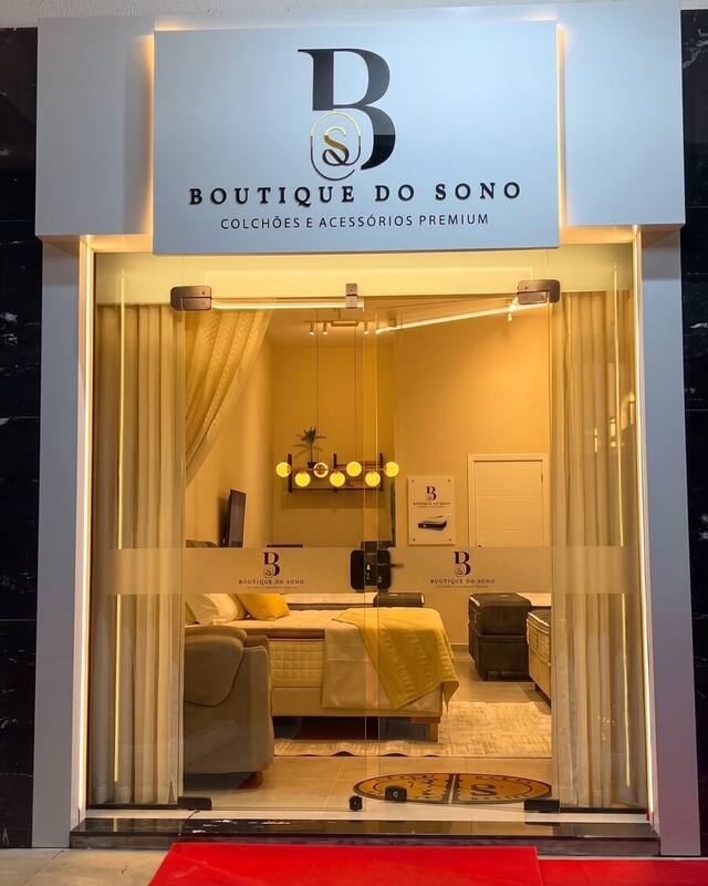 Colchão Eko'7 em exposição no showroom da Boutique Sacomori